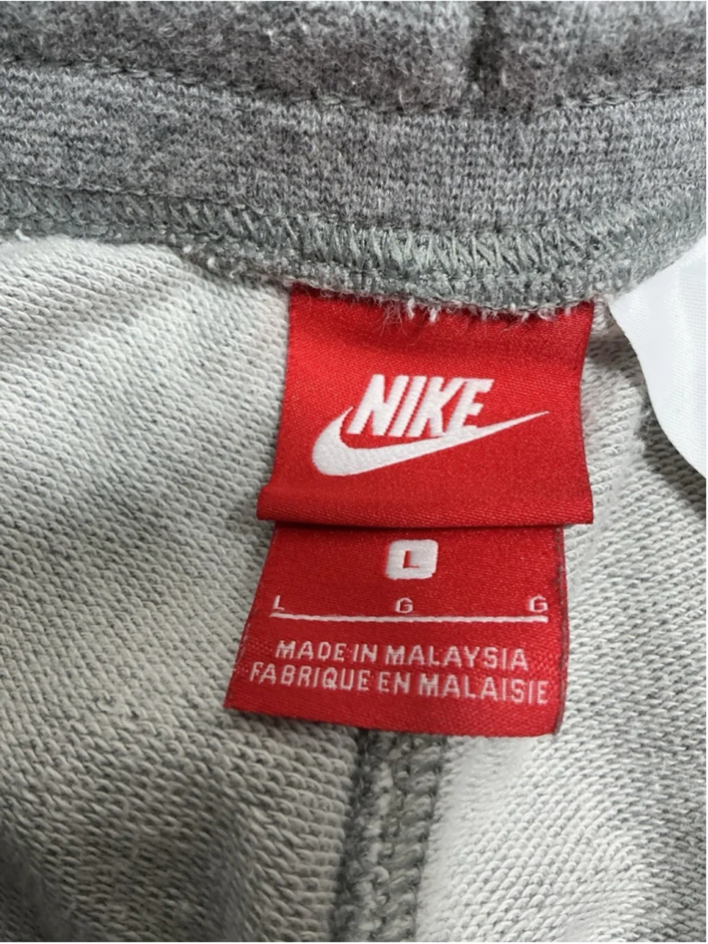 Mens Nike Sportswear Club Fleece Athletic Shorts Large Gray Pullon Draw String